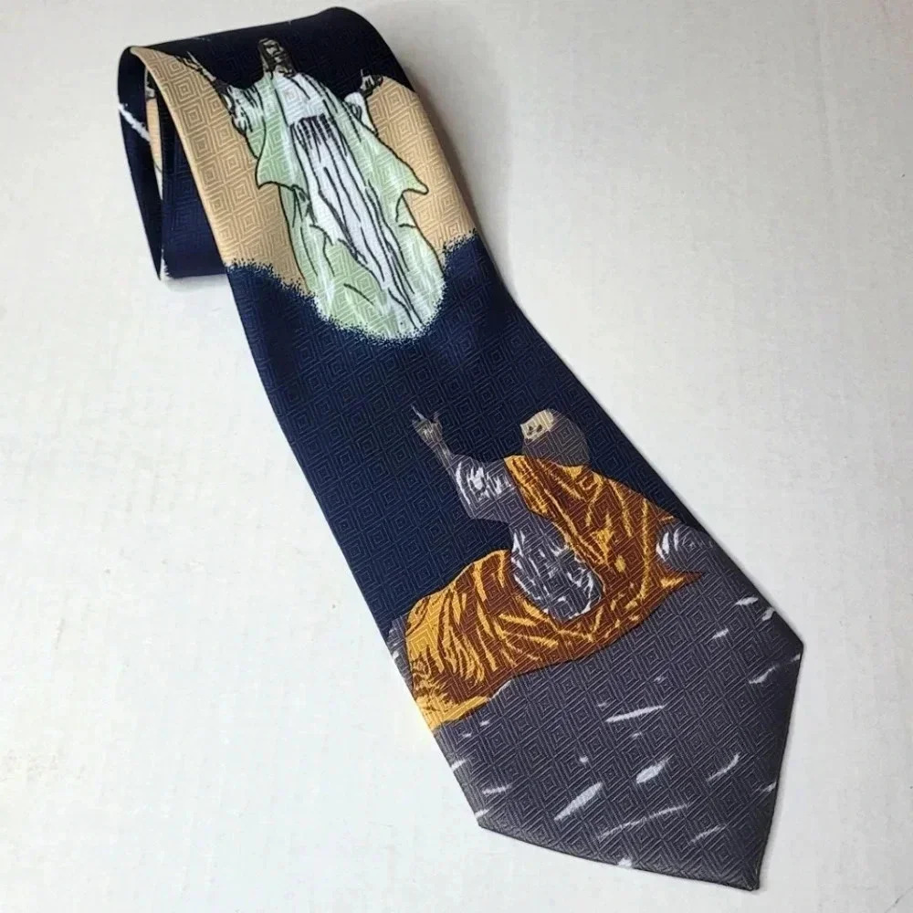 A. ROGER'S Men's Religious Necktie - Picture 1 of 9